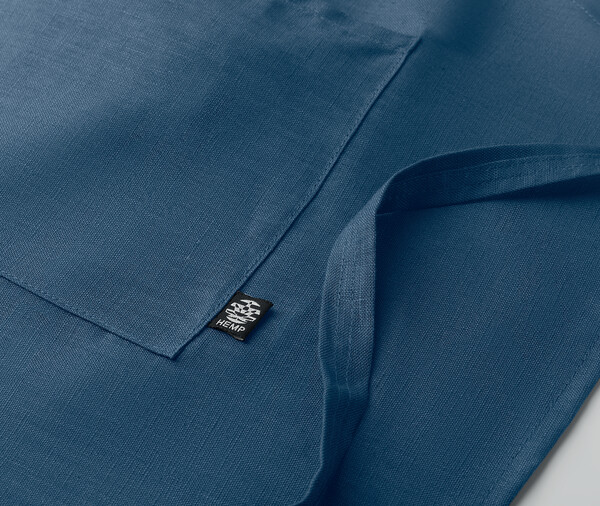 Tablier de cuisine en chanvre Naima Apron - Bleu