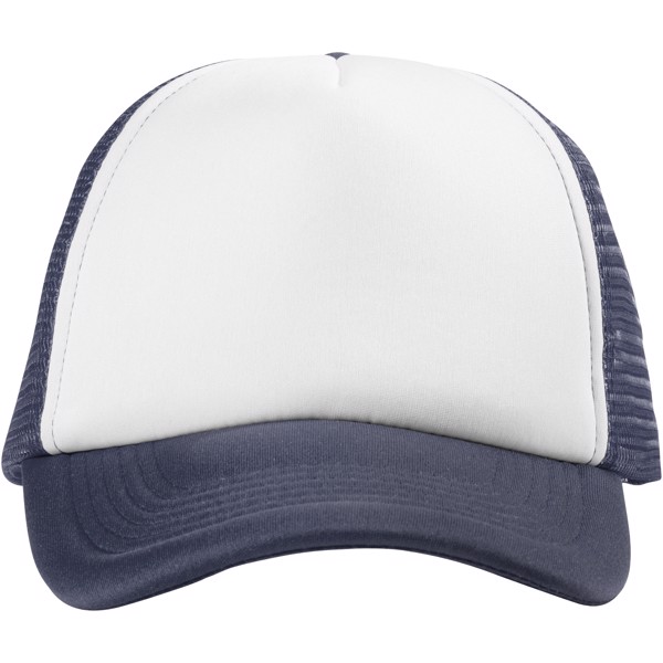 Boné de 5 painéis de 100 g/m² Trucker - Azul marinho / Branco