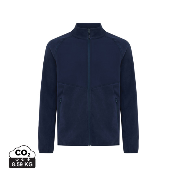 Iqoniq Talung recycled polyester microfleece zip through - Navy / XL