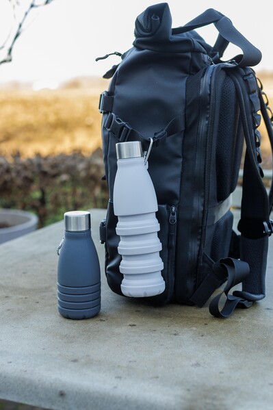 Foldable bottle Erin | 550 ml - grey