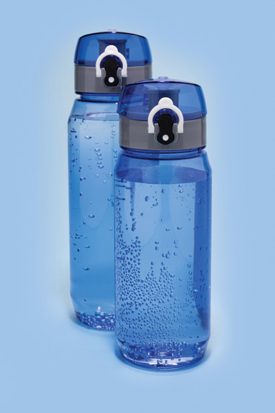 Bouteille d'eau 600ml étanche en rPET RCS Yide - Bleu