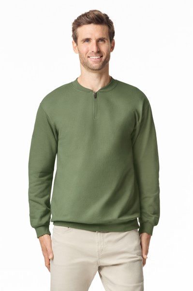 Softstyle™ Midweight Adult Fleece 1/4 Zip Sweatshirt - RS Sport Grey / M