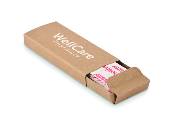 Adhesive plasters Ouch, 15 pcs, recycled paper box