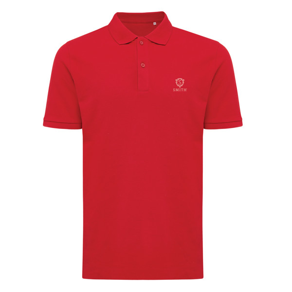 Iqoniq Yosemite polo majica, recikliran, organski bombaž, 220 g/m² - Rdeča / M