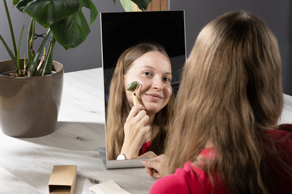 Žad obrazni valj BELLEZA, 126 mm leseni ročaj