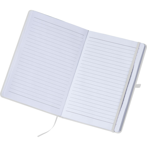 A5 notebook with lined pages LORENA - White