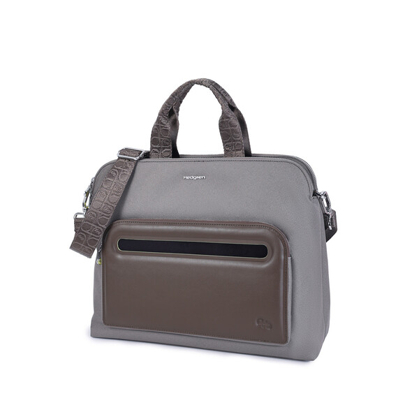 LUNGO | Geantă tote + RFID - Hedgren - Vintage Taupe