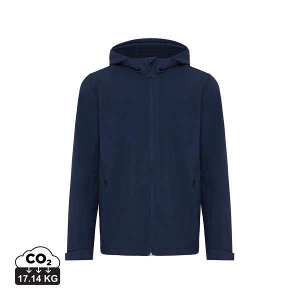 Iqoniq Makalu men recycled polyester soft shell jacket - Navy / XXL