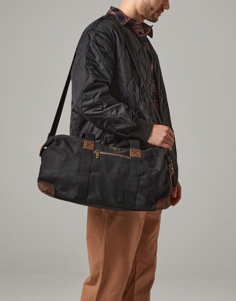 Heritage Waxed Canvas Holdall - Black / ONE SIZE