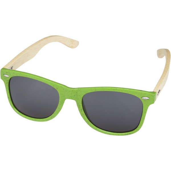 Taiyō rPET/bamboo mirrored polarized sunglasses in gift box