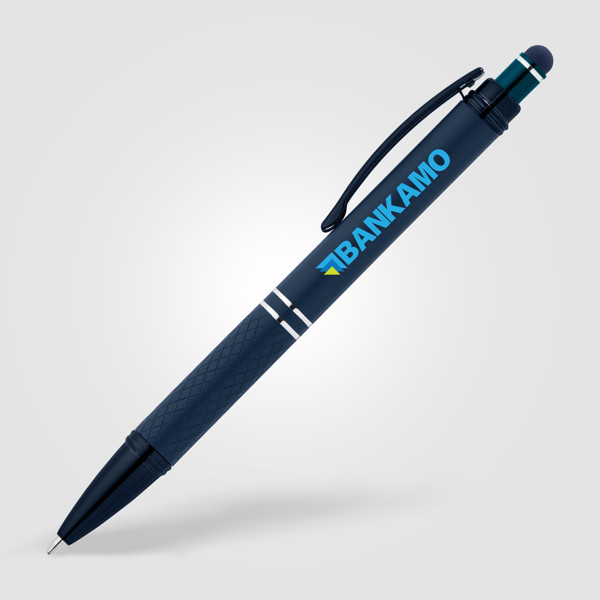 Stylo Phoenix Softy monochrome - Bleu marine / Laser