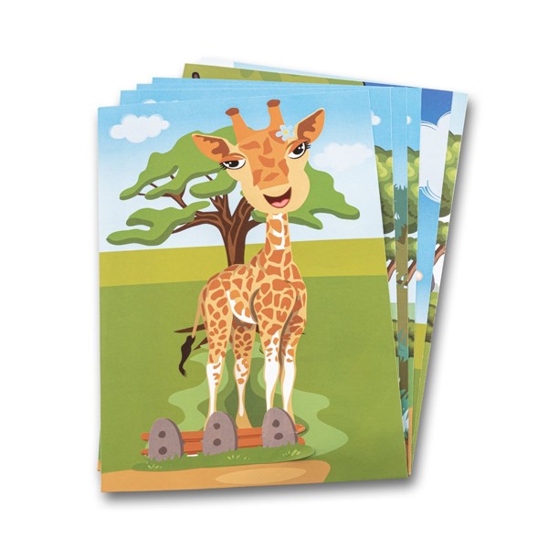 PS - MADAGASCAR. Sticker set with six sheets