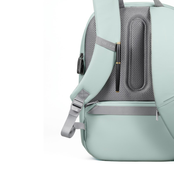 Xd Design Bobby Edge backpack, anti-theft,rPET - Green / Grey