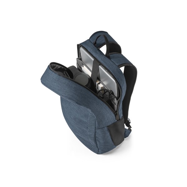 BUSINESS. Mochila para computador portátil em 300D 100% rPET - Azul