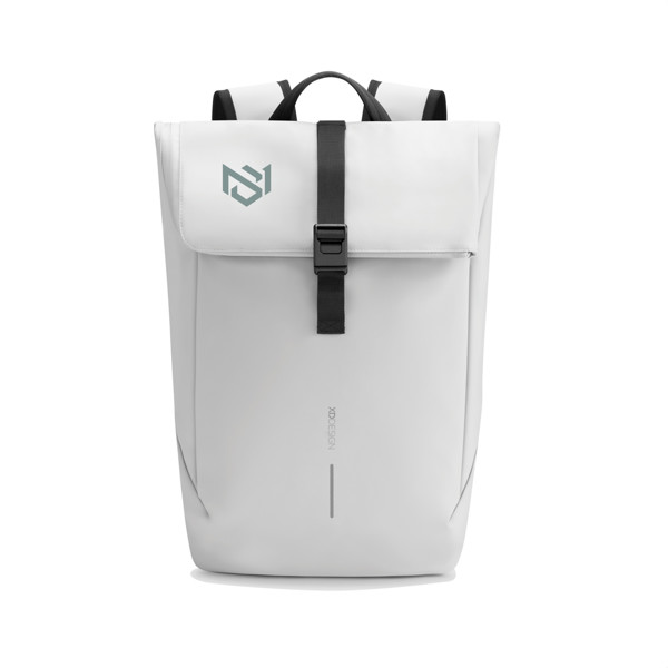 Voděodolný batoh Urban s klopou - Off White / Černá