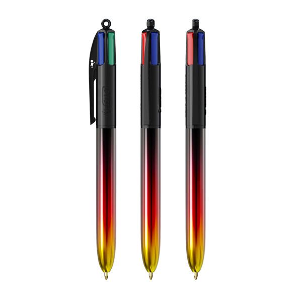 BIC® 4 Colours® Flags Collection - Black / Black / Red / Yellow