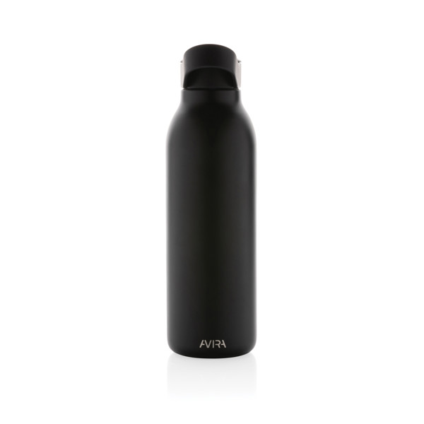 Avira Ara RCS fliptop fľaša z rec. Nehrdz. ocele 500 ml - Čierna