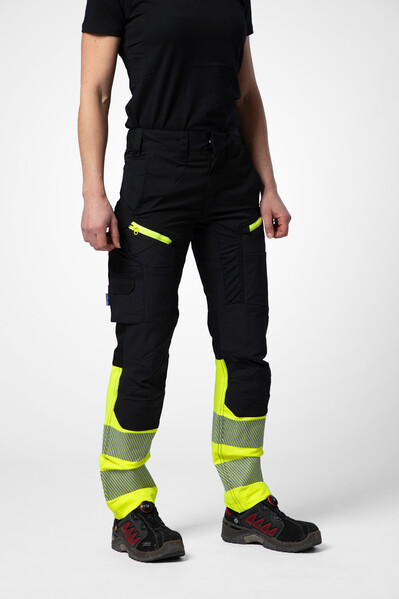 6538 Woman Waist Pant Hi Viz Yellow/Black C36