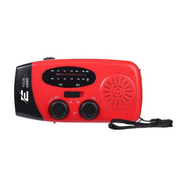 Emergency radio Solan - red