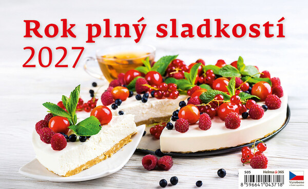 Stolní týdenní kalendář Rok plný sladkostí