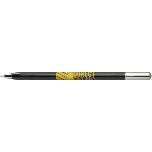 SMART recycled aluminium twist ballpoint pen (black ink) - Black