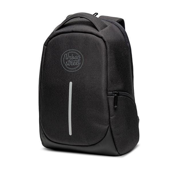 Mochila Antirroubo Em Nylon Para Portátil De 15,6" - Cinza Escuro