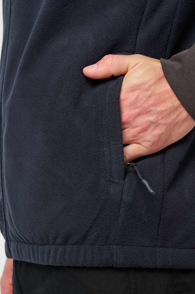 Fleece Jacket With Removable Sleeves - Dark Grey / 2XL