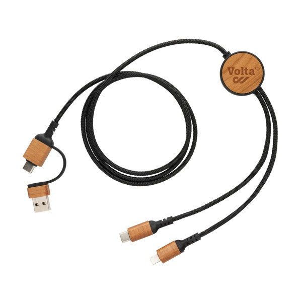 Ohio 6-v-1 kabel, 120 cm, reciklirani materiali