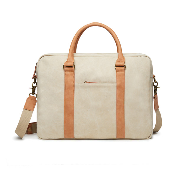 VINGA Bosler RCS recycled canvas computer bag - Beige