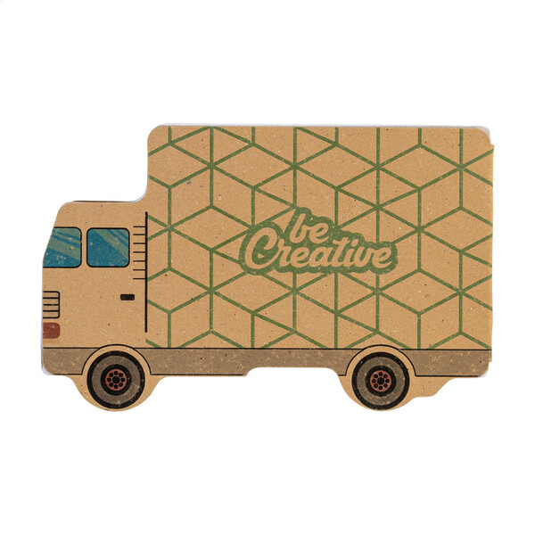 Samolepiaci blok na poznámky na zákazku CreaStick Truck Eco