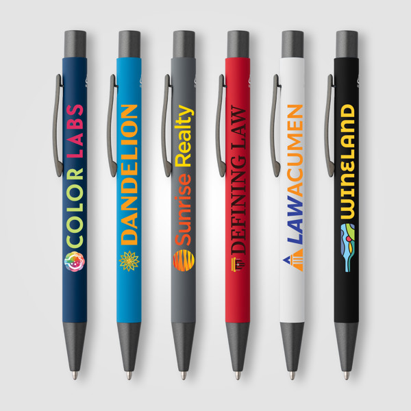 Stylo Bowie Softy en aluminium recyclé - Assortiment / Laser