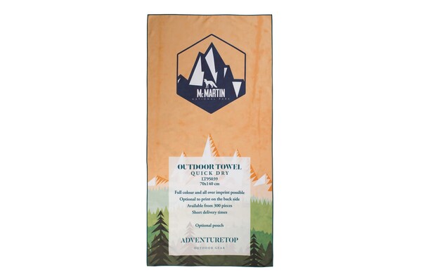 Quick dry towel 700x1400mm full colour