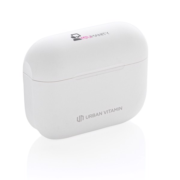Ušesni čepki Urban Vitamin Alamo, ANC 25 dB, 20 ur predvajanja - Bela