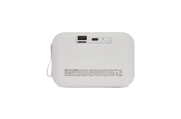 Muse Bluetooth speaker, 5W output - White