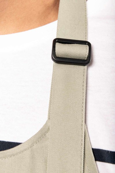 Apron With Pocket In Organic Cotton - White
