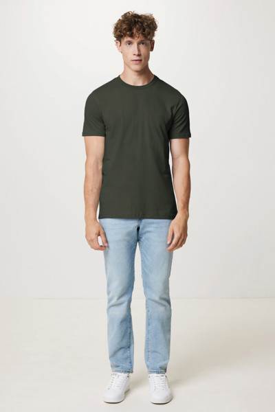 Tričko IQONIQ Brett z recykl. bavlny - Khaki / XXXL