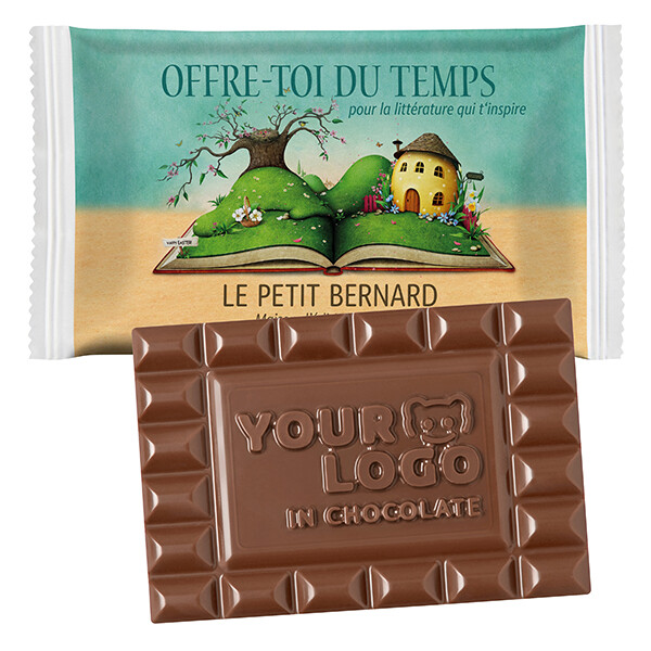 Customised Chocolate Bar XL, Paper Flowpack
