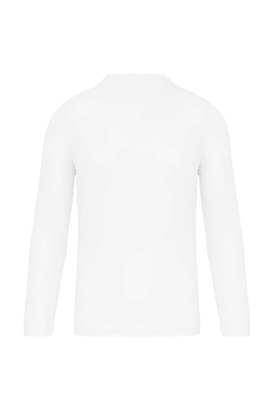 Men's Long-Sleeved Sports T-Shirt - White / L