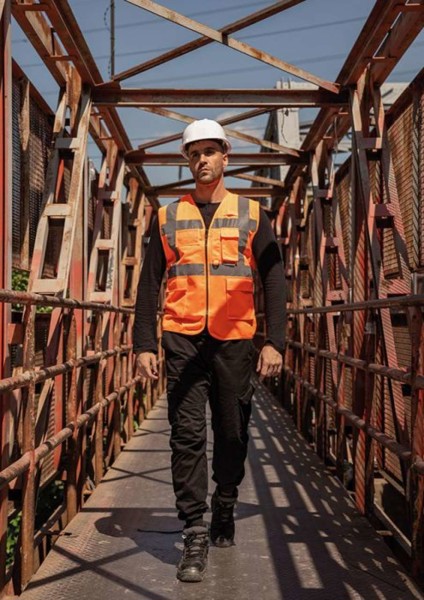 Mesh Multifunctional Vest "Athens" - Yellow / XL