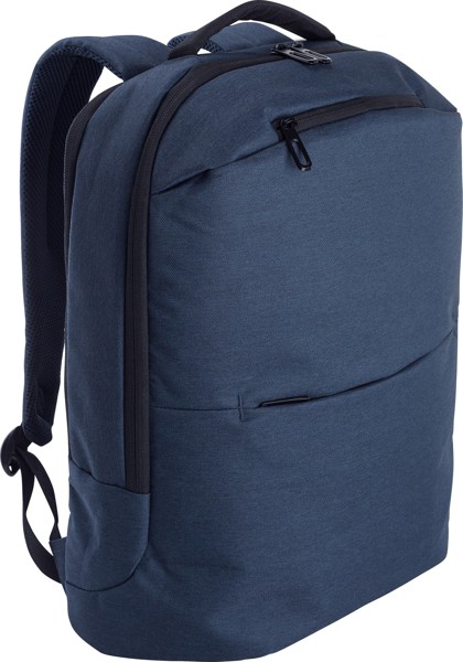Polyester (600D) laptoptas Nicolas - zwart