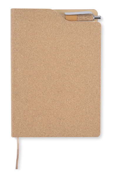 Cork notebook with pen TESSO A5