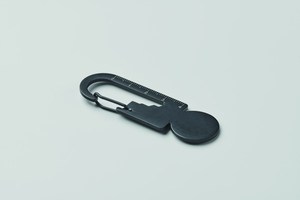 Multifunctional key ring token Multikey - Black