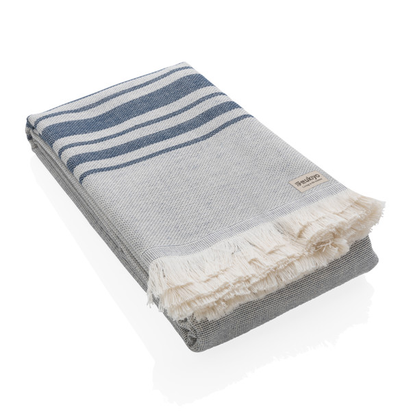 Serviette Hammam Ukiyo Yumiko AWARE™ Made in Europe - Bleu Marine