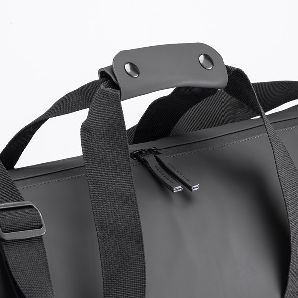 Wasserabweisende Reisetasche Aus Weichem Pu - Schwarz