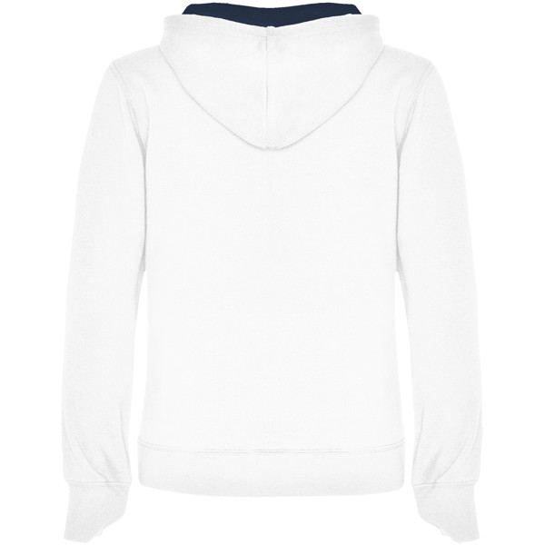 Urban women's hoodie - White / Navy Blue / M
