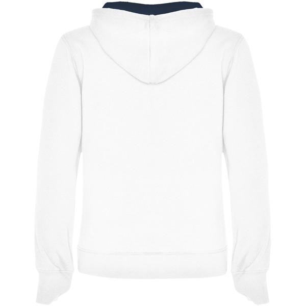 Urban women's hoodie - White / Navy Blue / XL