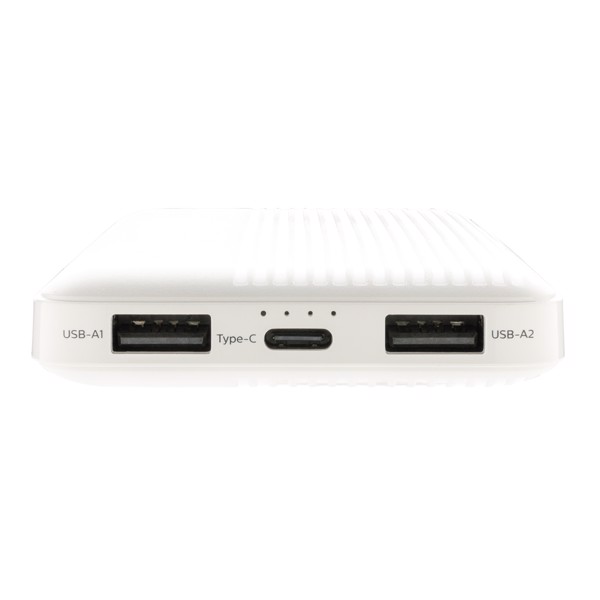 Philips 10.000 mAh slim powerbank, hvid
