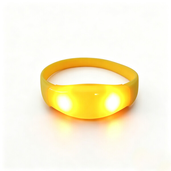 LED bracelet with sound or motion activation - WHITE