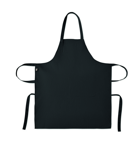 Organic cotton apron 240 gr/m² Gamma - Black
