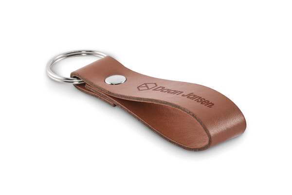 Portachiavi in PU Strokey - Marrone